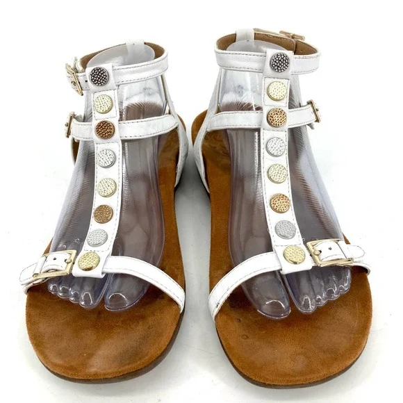 Vionic Shoes Vionic White Leather Hayley Sandals 9 Poshmark